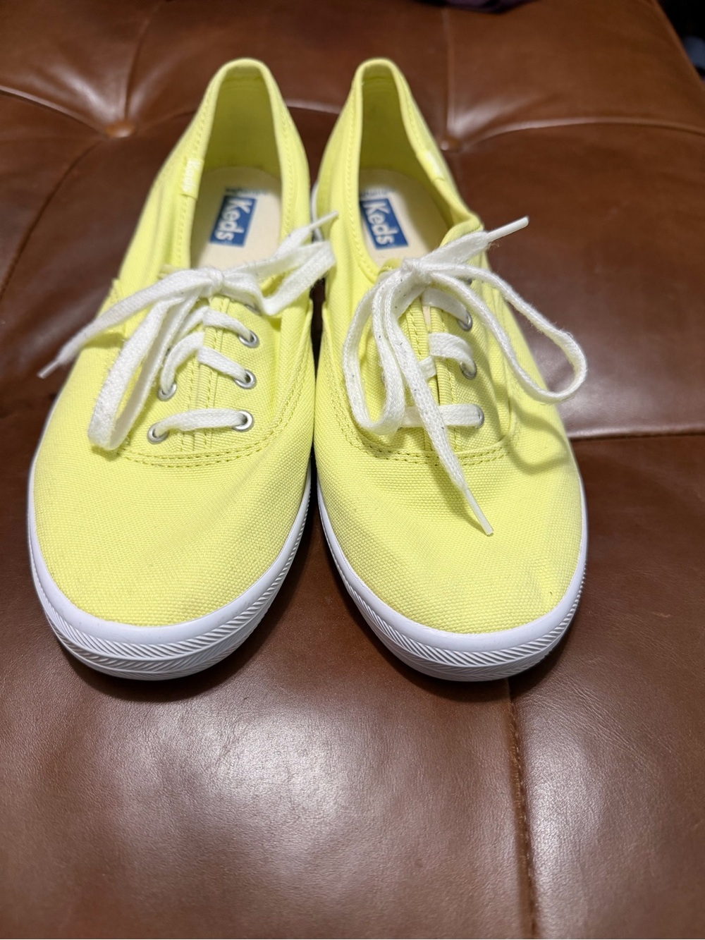 BNWOT Keds Women's Canvas Sneakers - lime green or neon yellow-green